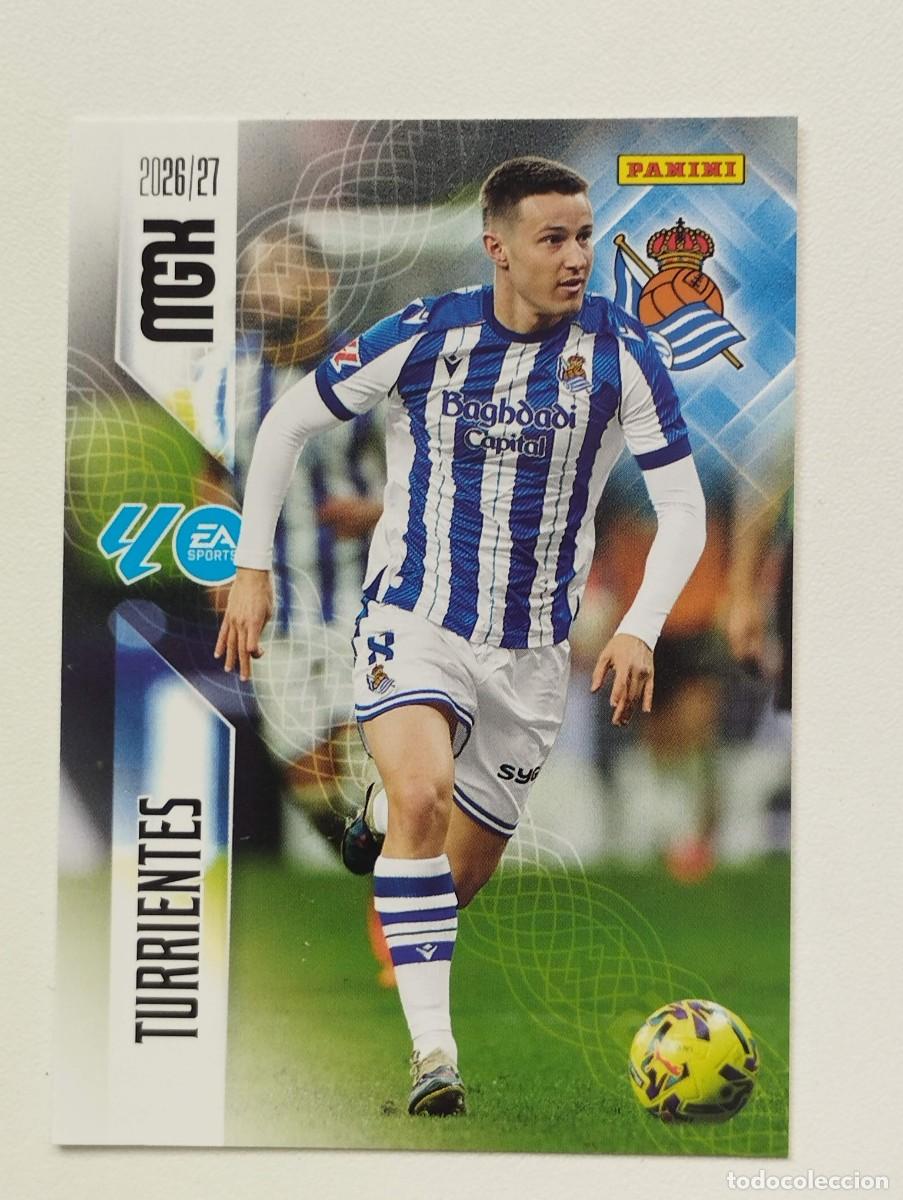 Cromos de f&uacute;tbol: CROMO CARD 2026 2027 PANINI MEGACRACKS 27 26 MGK REAL SOCIEDAD 316 TURRIENTES