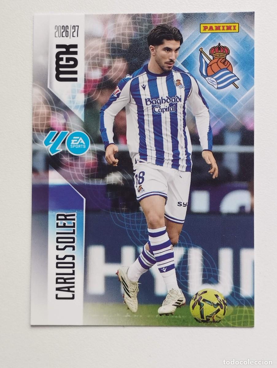 Cromos de f&uacute;tbol: CROMO CARD 2026 2027 PANINI MEGACRACKS 27 26 MGK REAL SOCIEDAD 319 CARLOS SOLER