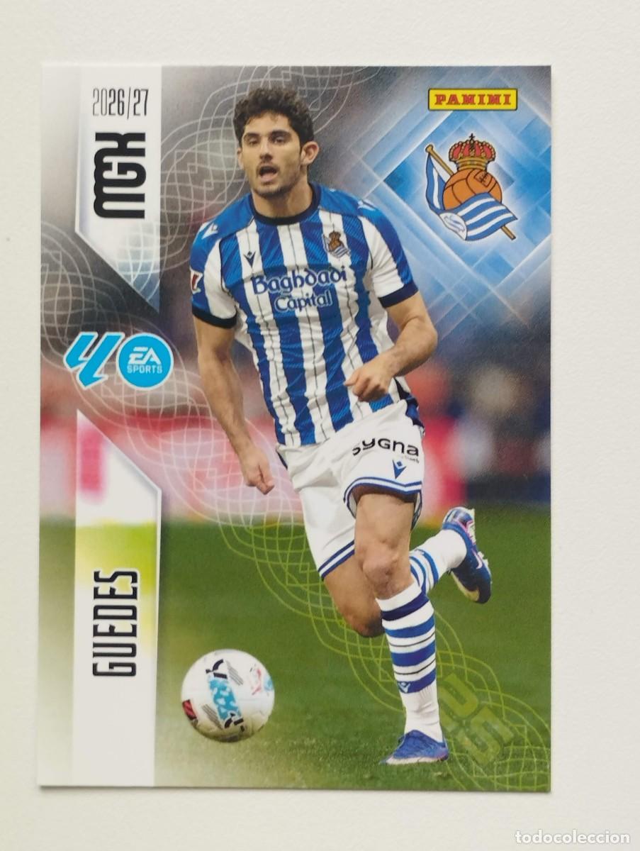 Cromos de f&uacute;tbol: CROMO CARD 2026 2027 PANINI MEGACRACKS 27 26 MGK REAL SOCIEDAD 322 GUEDES