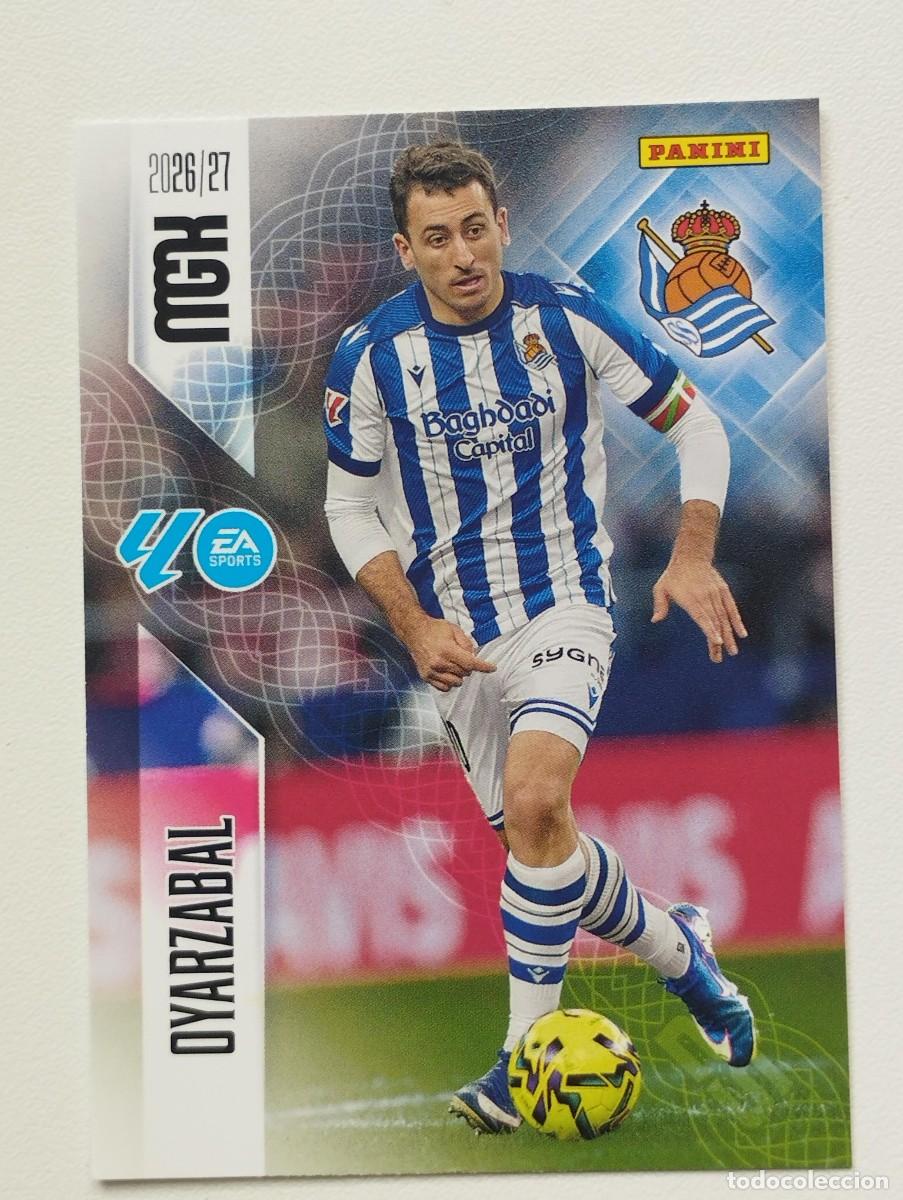Cromos de f&uacute;tbol: CROMO CARD 2026 2027 PANINI MEGACRACKS 27 26 MGK REAL SOCIEDAD 324 OYARZABAL