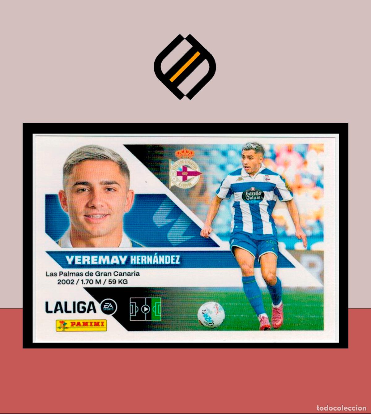 Fu&szlig;ball-Sticker: LIGA ESTE 2026 2027 26 27 PANINI DEPORTIVO CORU&Ntilde;A N&ordm; 18 YEREMAY STICKER ALB&Uacute;M COLECCI&Oacute;N
