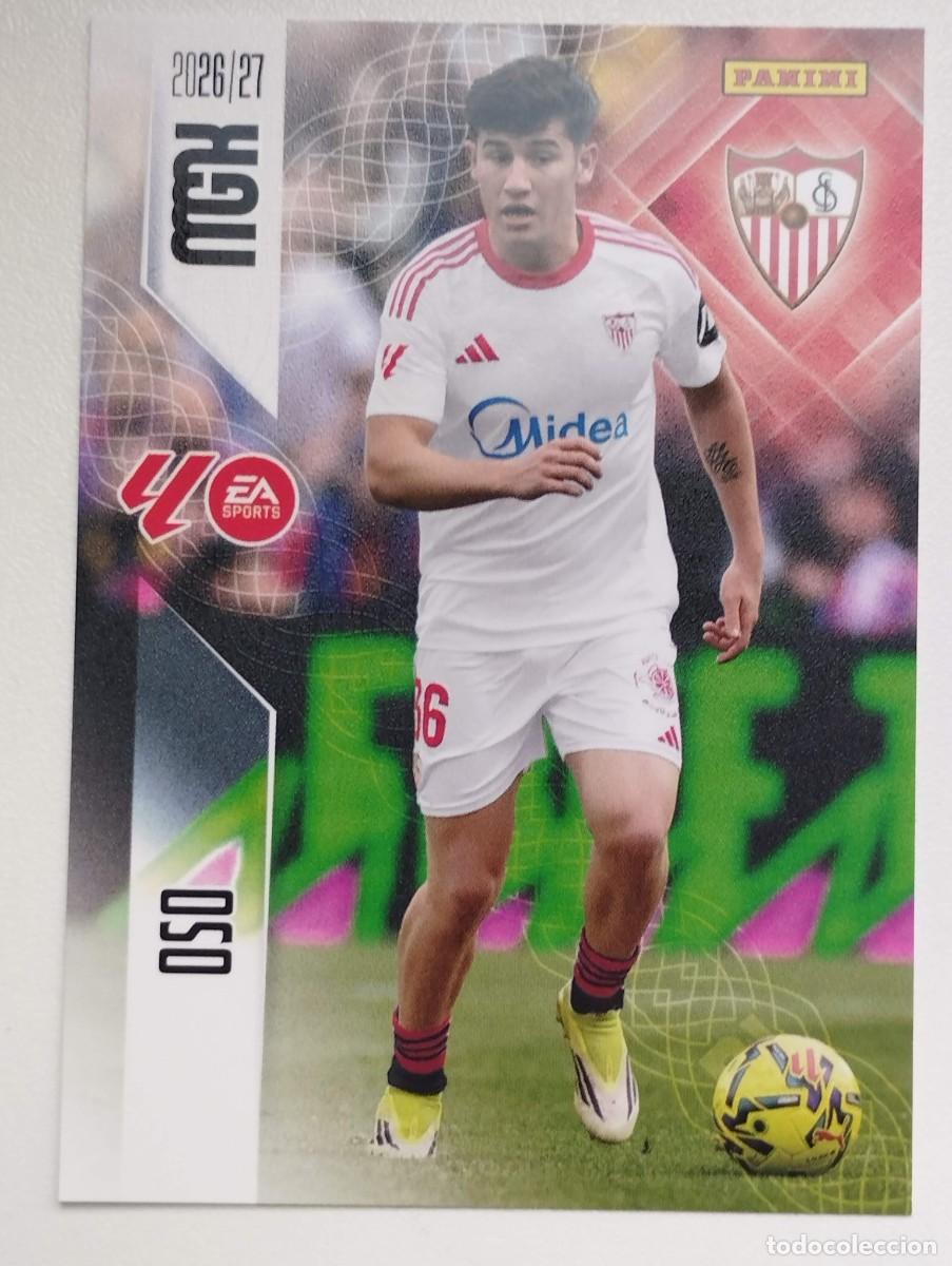 Cromos de f&uacute;tbol: CROMO CARD 2026 2027 PANINI MEGACRACKS 27 26 MGK SEVILLA 334 OSO