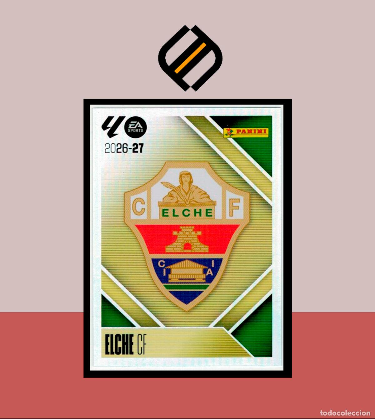 Cromos de f&uacute;tbol: LIGA ESTE 2026 2027 26 27 PANINI ELCHE CF N&ordm; 1 ESCUDO STICKER ALB&Uacute;M COLECCI&Oacute;N