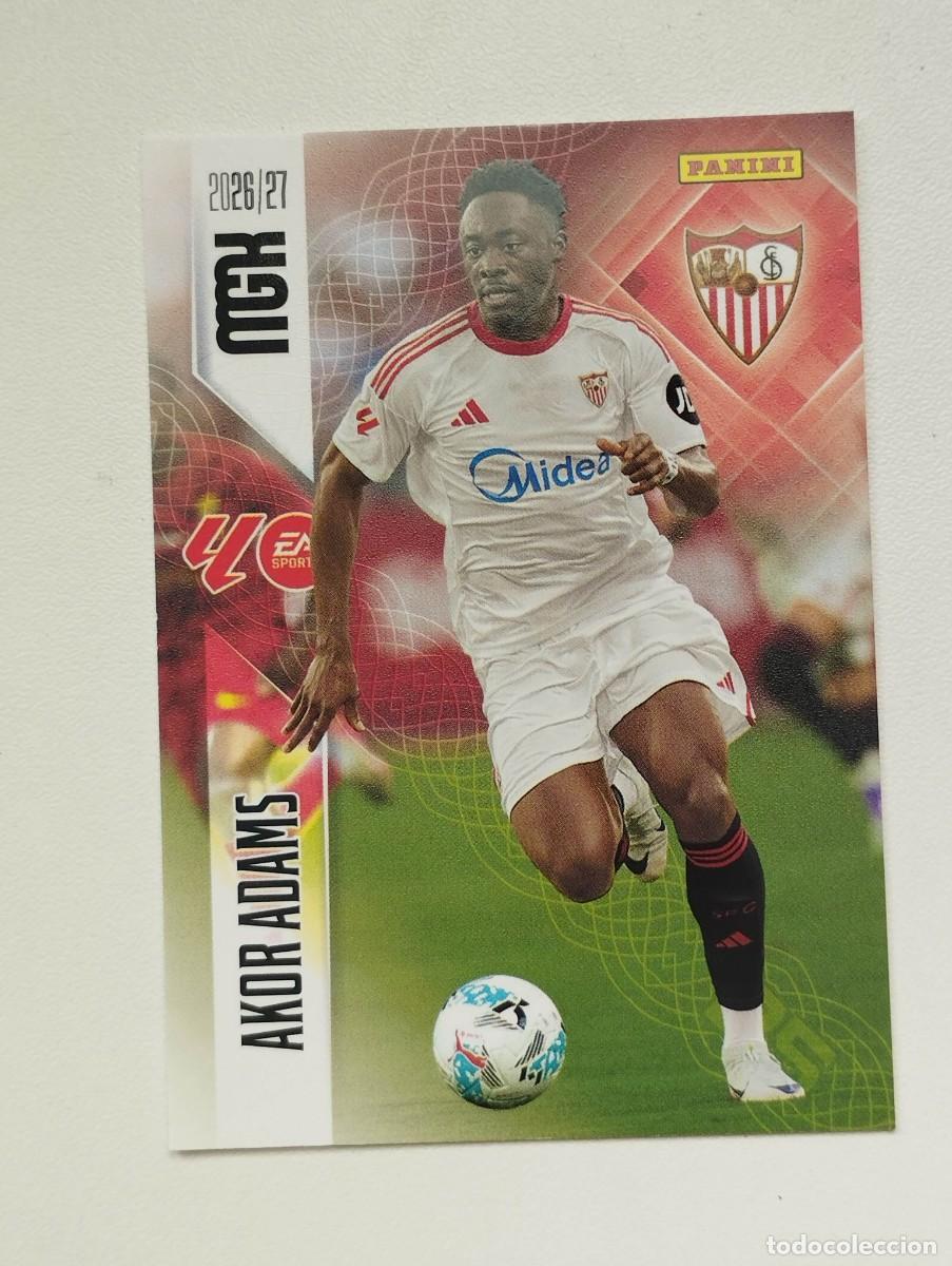 Cromos de f&uacute;tbol: CROMO CARD 2026 2027 PANINI MEGACRACKS 27 26 MGK SEVILLA 341 AKOR ADAMS