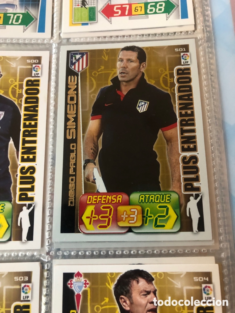 Cromos de f&uacute;tbol: Adrenalyn 2012 2012 plus entrenador Diego Pablo simeone 501 at Madrid
