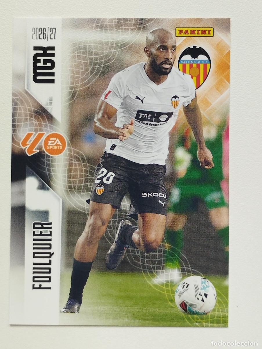 Cromos de f&uacute;tbol: CROMO CARD 2026 2027 PANINI MEGACRACKS 27 26 MGK VALENCIA 346 FOULQUIER