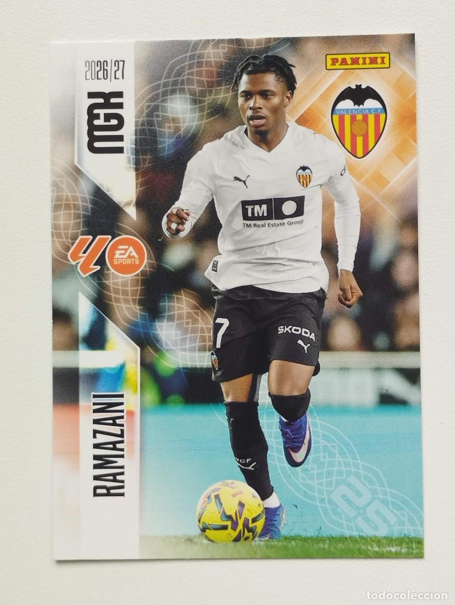 Cromos de Futebol: CROMO CARD 2026 2027 PANINI MEGACRACKS 27 26 MGK VALENCIA 357 RAMAZANI