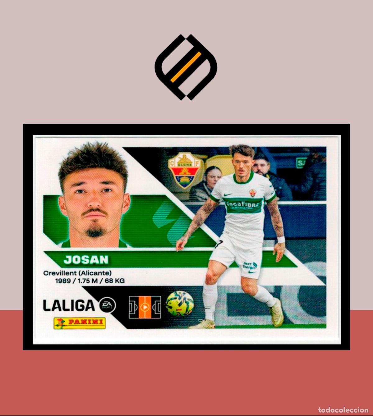 Cromos de Futebol: LIGA ESTE 2026 2027 26 27 PANINI ELCHE CF N&ordm; 15 JOSAN STICKER ALB&Uacute;M COLECCI&Oacute;N