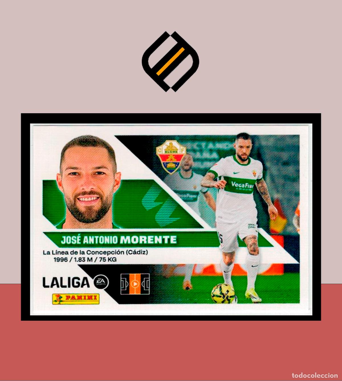 Cromos de Futebol: LIGA ESTE 2026 2027 26 27 PANINI ELCHE CF N&ordm; 16 MORENTE STICKER ALB&Uacute;M COLECCI&Oacute;N