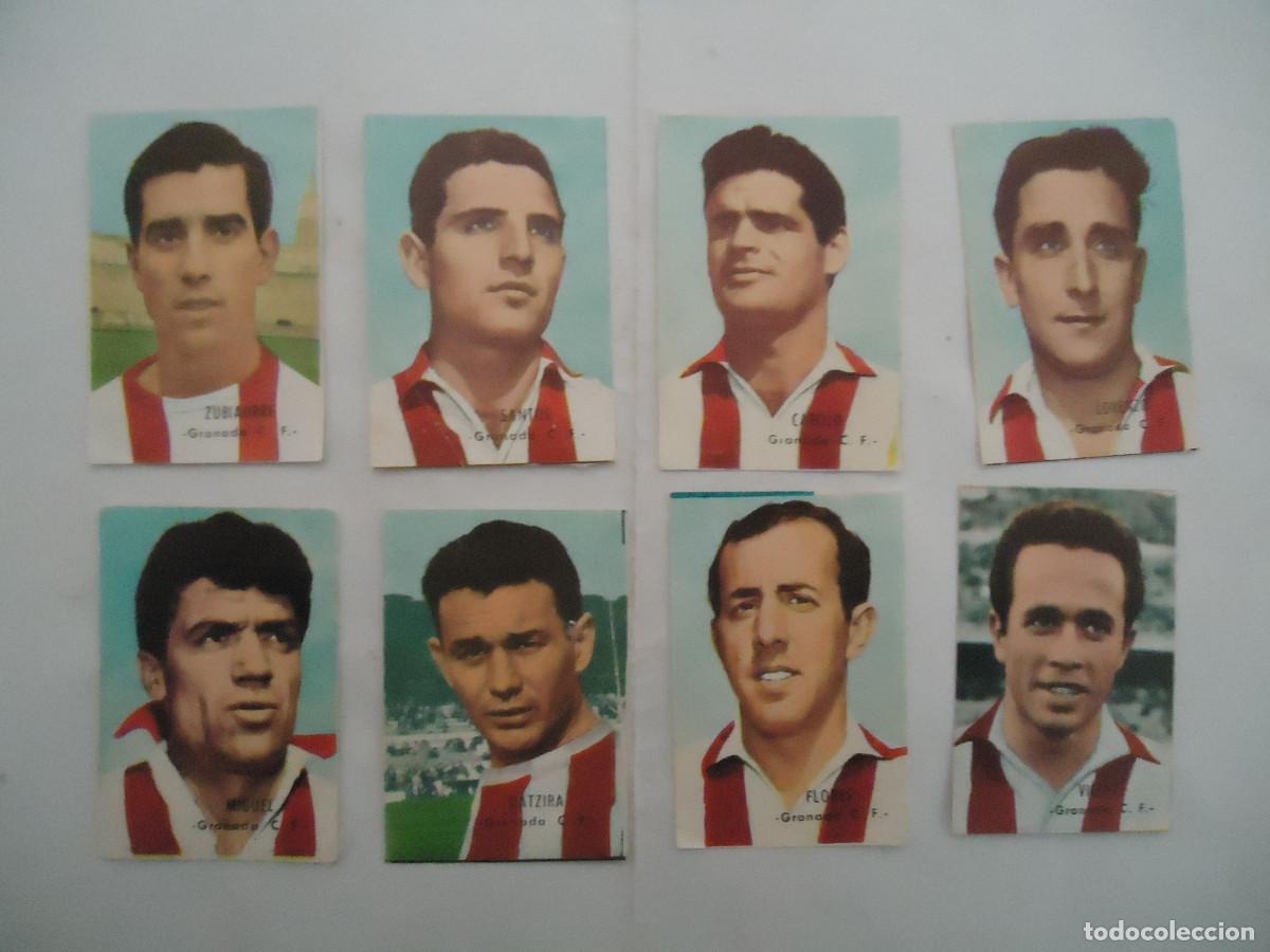 Figurine di Calcio: LOTE DE 8 CROMOS DIFERENTES DEL GRANADA C.F.. DE CROMOS FHER 1966/67.