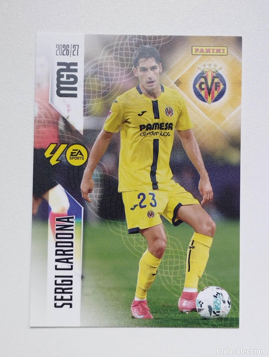 Cromos de f&uacute;tbol: CROMO CARD 2026 2027 PANINI MEGACRACKS 27 26 MGK VILLARREAL 369 SERGI CARDONA