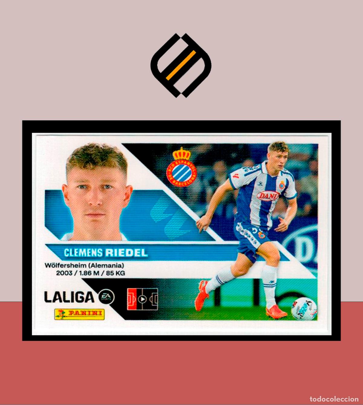 Cromos de f&uacute;tbol: LIGA ESTE 2026 2027 26 27 PANINI ESPANYOL ESPA&Ntilde;OL N&ordm; 7 RIEDEL STICKER ALB&Uacute;M COLECCI&Oacute;N
