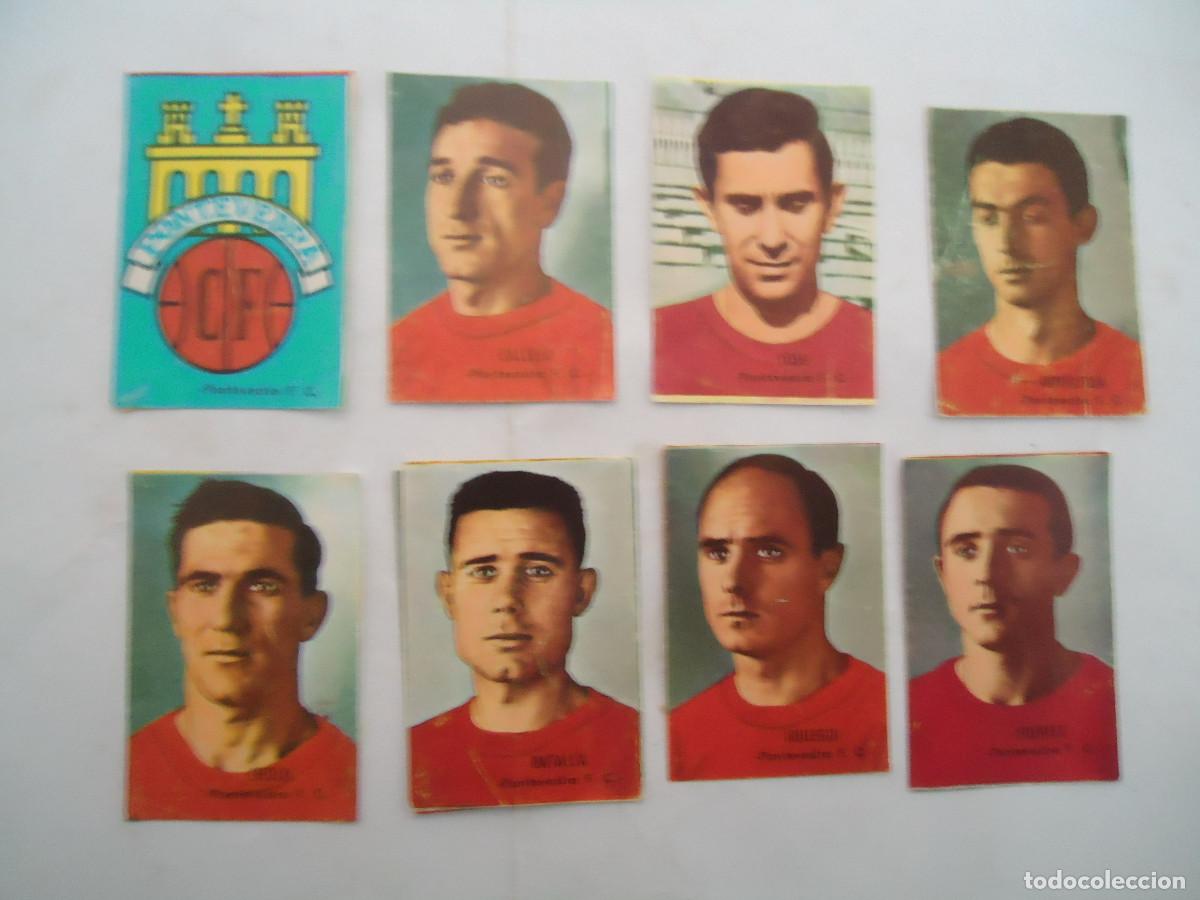 Fu&szlig;ball-Sticker: LOTE DE 8 CROMOS DIFERENTES DEL PONTEVEDRA C.F. . DE CROMOS FHER 1966/67.