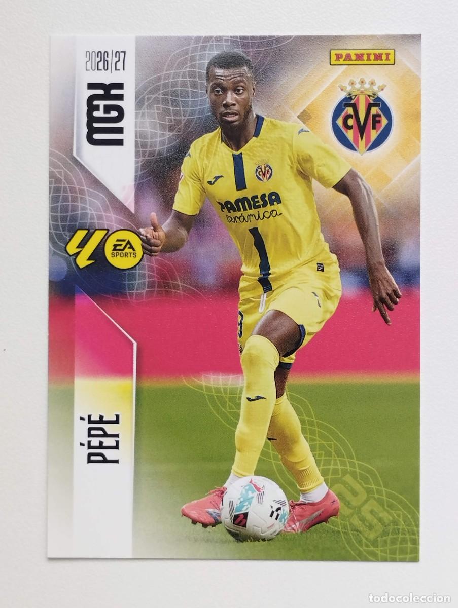Cromos de f&uacute;tbol: CROMO CARD 2026 2027 PANINI MEGACRACKS 27 26 MGK VILLARREAL 375 PEPE