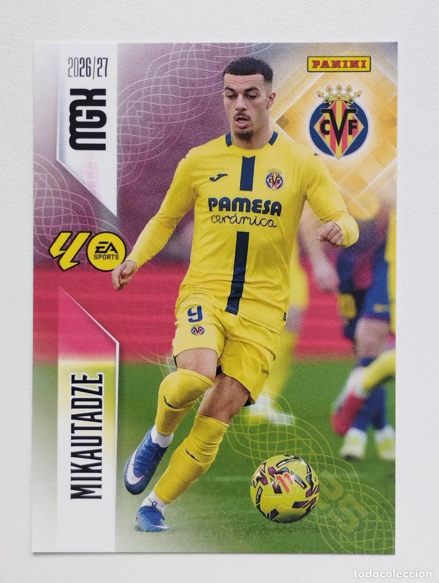 Cromos de f&uacute;tbol: CROMO CARD 2026 2027 PANINI MEGACRACKS 27 26 MGK VILLARREAL 376 MIKAUTADZE