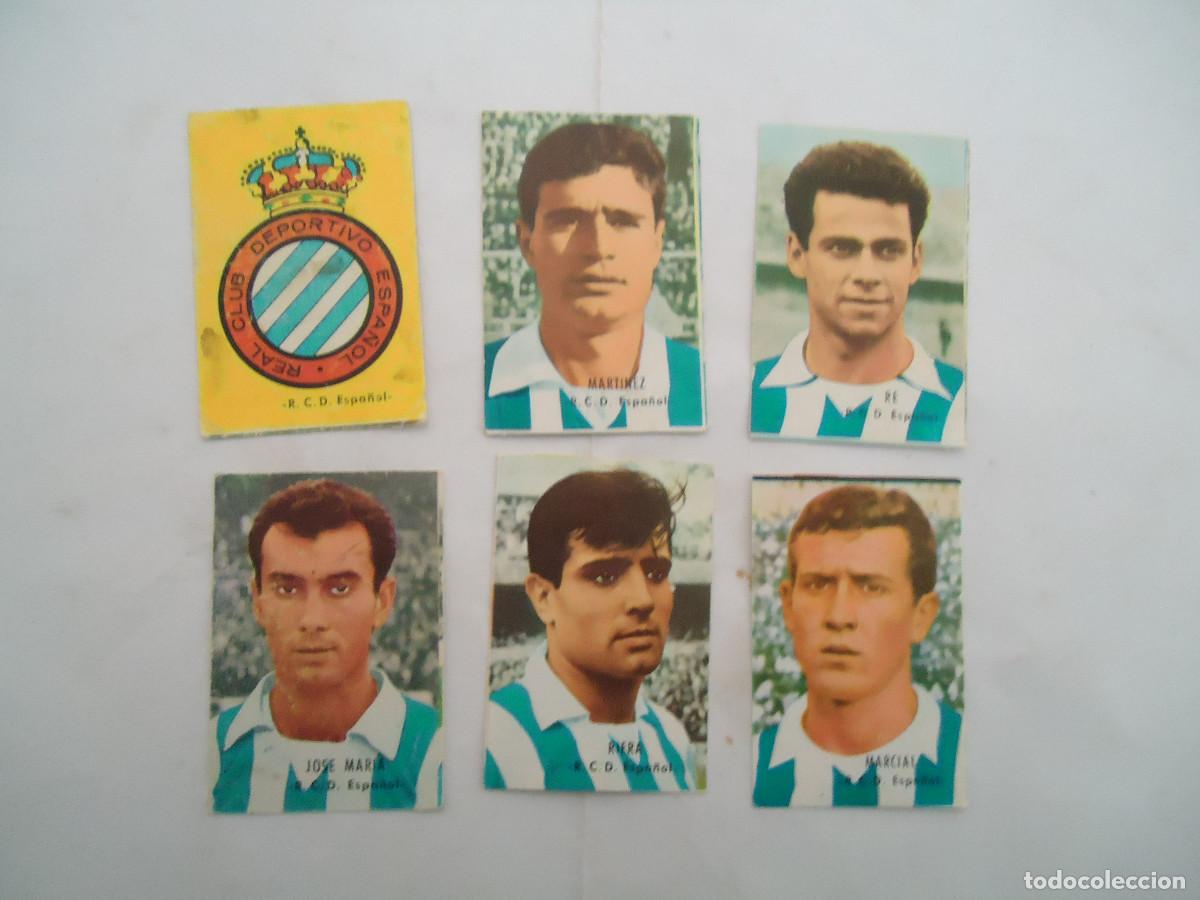 Cromos de Futebol: LOTE DE 6 CROMOS DIFERENTES DEL R.C.D. ESPA&Ntilde;OL. DE CROMOS FHER 1966/67.