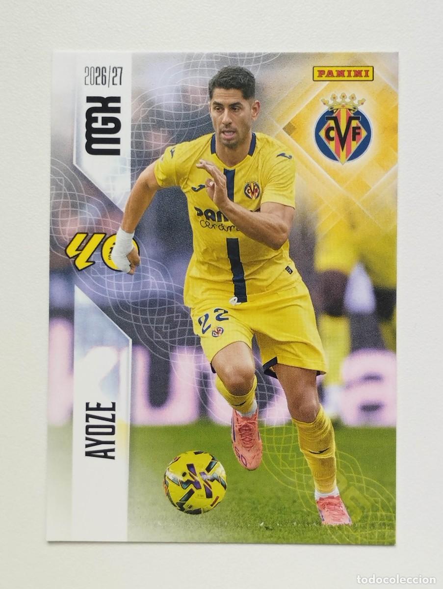 Cromos de f&uacute;tbol: CROMO CARD 2026 2027 PANINI MEGACRACKS 27 26 MGK VILLARREAL 377 AYOZE