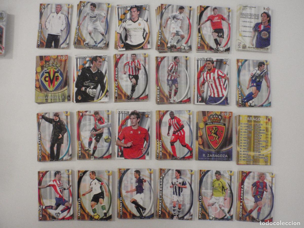 Cromos de f&uacute;tbol: Lote 257 Cromos f&uacute;tbol DIFERENTES. Trading Cards LAS FICHAS DE LA LIGA 2010 2011 Mundicromo 10 11