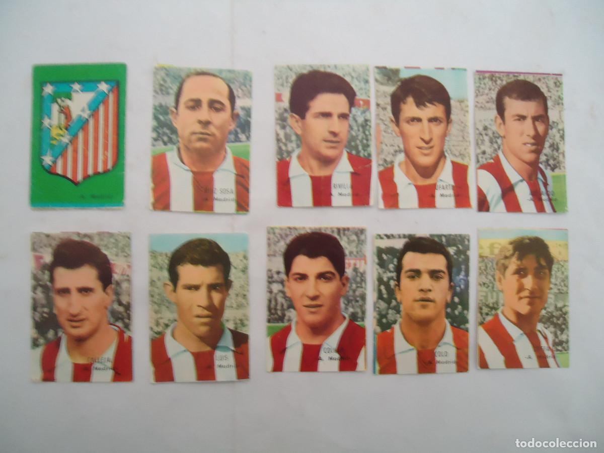Cromos de Futebol: LOTE DE 10 CROMOS DIFERENTES DEL ATLETICO DE MADRID. DE CROMOS FHER 1966/67.
