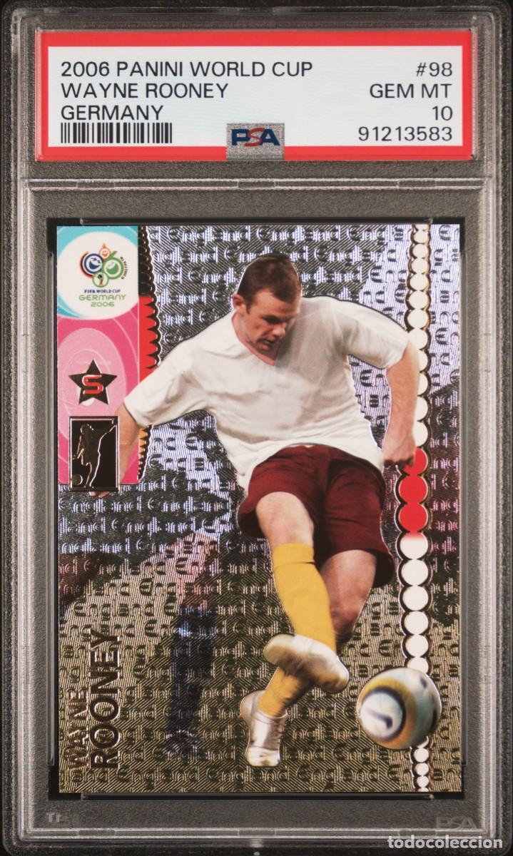 Cromos de f&uacute;tbol: Rookie Wayne Rooney #98 Panini World Cup Germany 2006 PSA 10