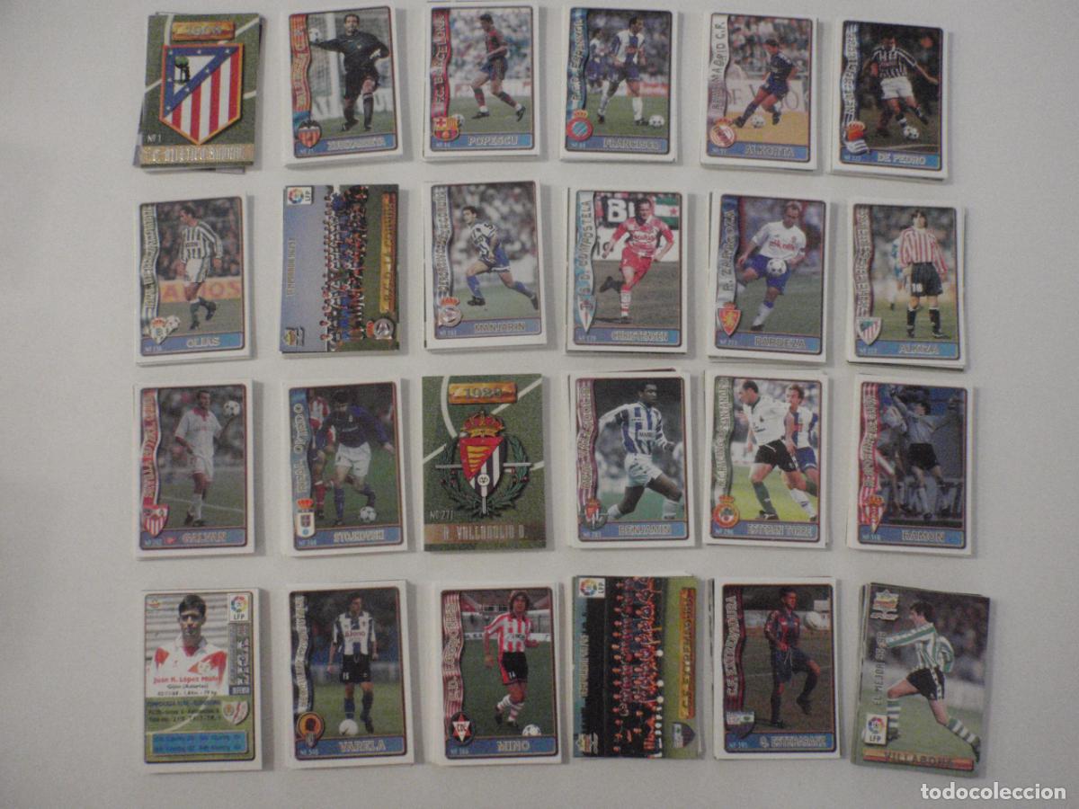 Cromos de f&uacute;tbol: Lote 339 Cromos f&uacute;tbol DIFERENTES. Trading Cards LAS FICHAS DE LA LIGA 1996 1997 Mundicromo. 96 97