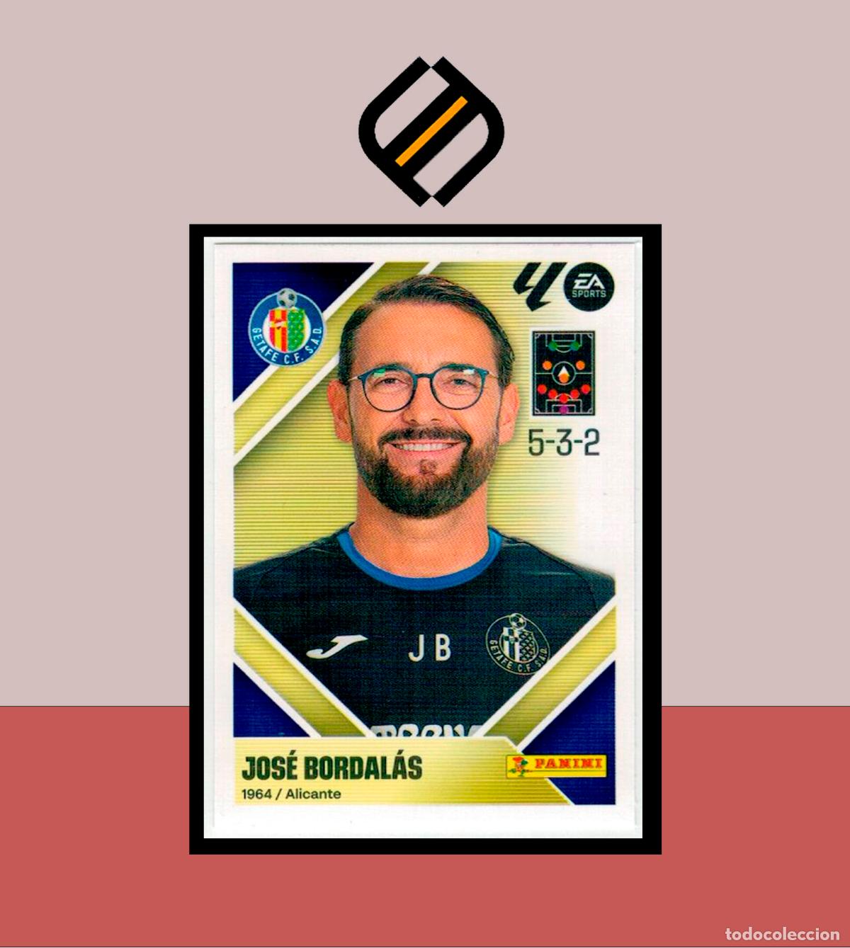 Cromos de f&uacute;tbol: LIGA ESTE 2026 2027 26 27 PANINI GETAFE CF N&ordm; 2 ENTRENADOR JOS&Eacute; BORDAL&Aacute;S STICKER ALB&Uacute;M COLECCI&Oacute;N