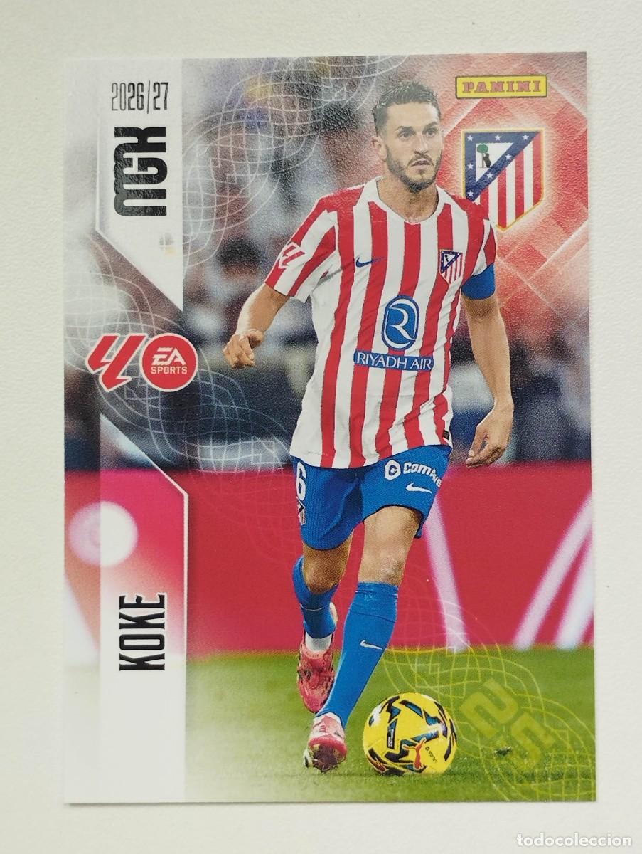 Cromos de f&uacute;tbol: CROMO CARD 2026 2027 PANINI MEGACRACKS 27 26 MGK ATLETICO DE MADRID 64 KOKE