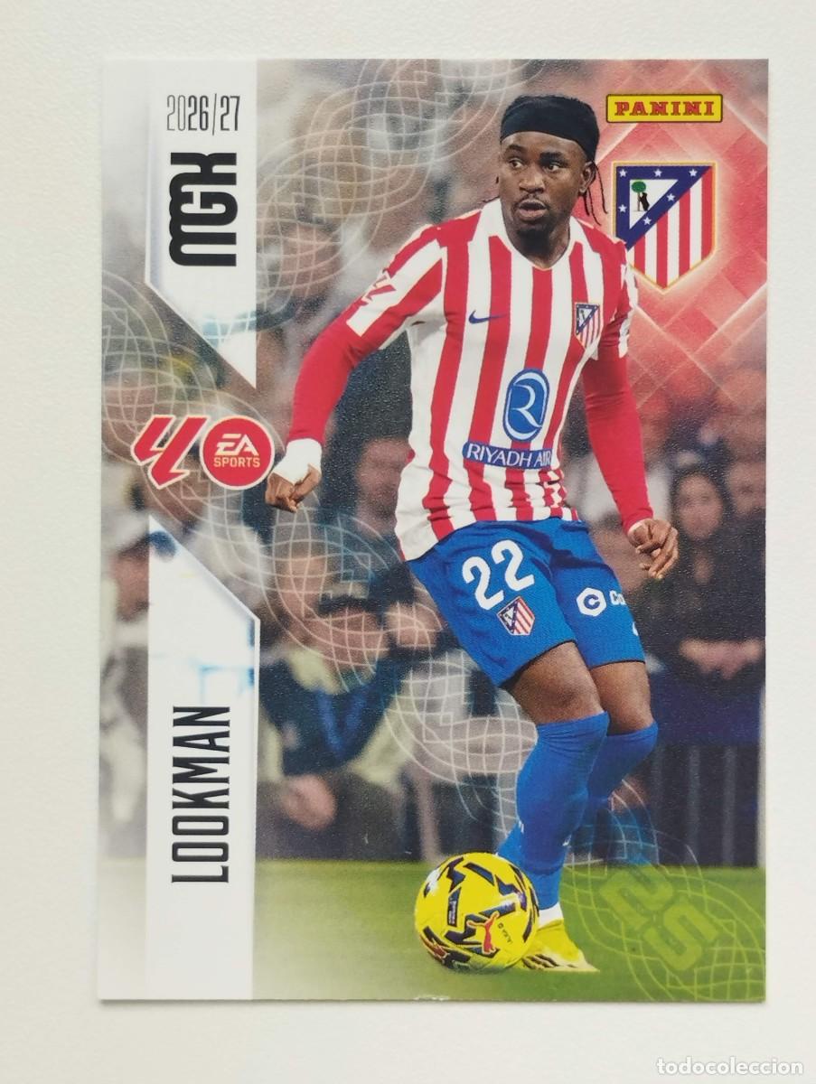 Cromos de f&uacute;tbol: CROMO CARD 2026 2027 PANINI MEGACRACKS 27 26 MGK ATLETICO DE MADRID 70 LOOKMAN