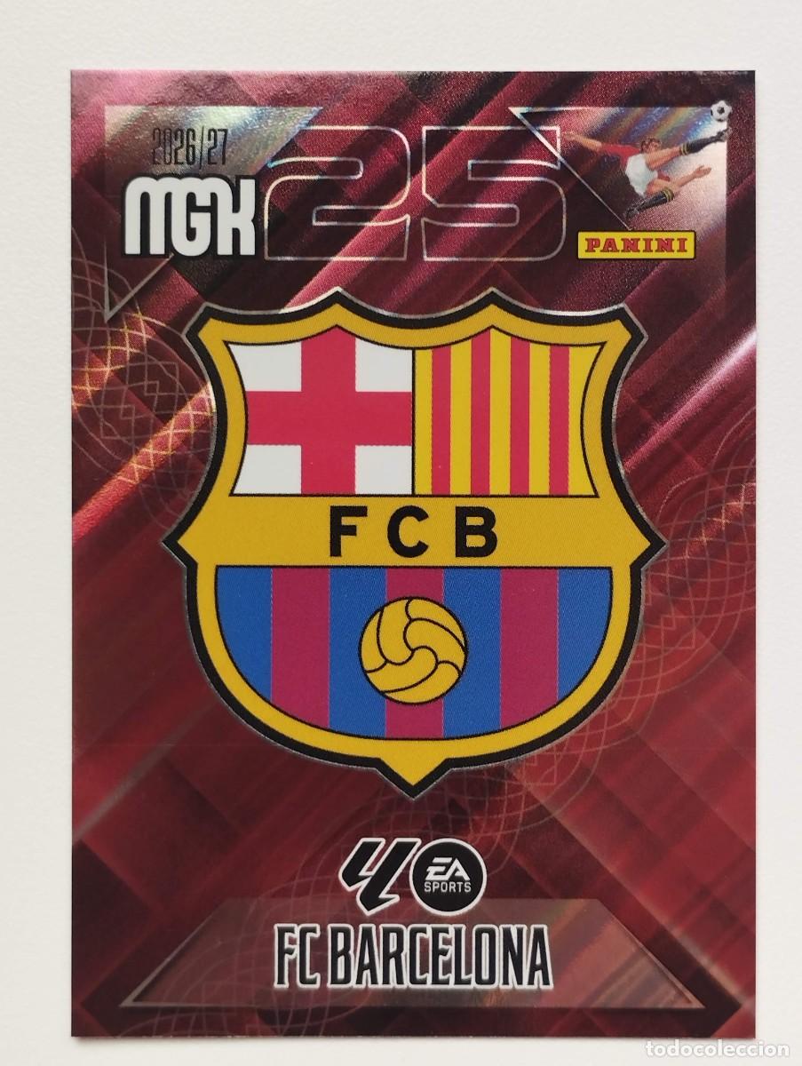 Cromos de f&uacute;tbol: CROMO CARD 2026 2027 PANINI MEGACRACKS 27 26 MGK BARCELONA 73 ESCUDO