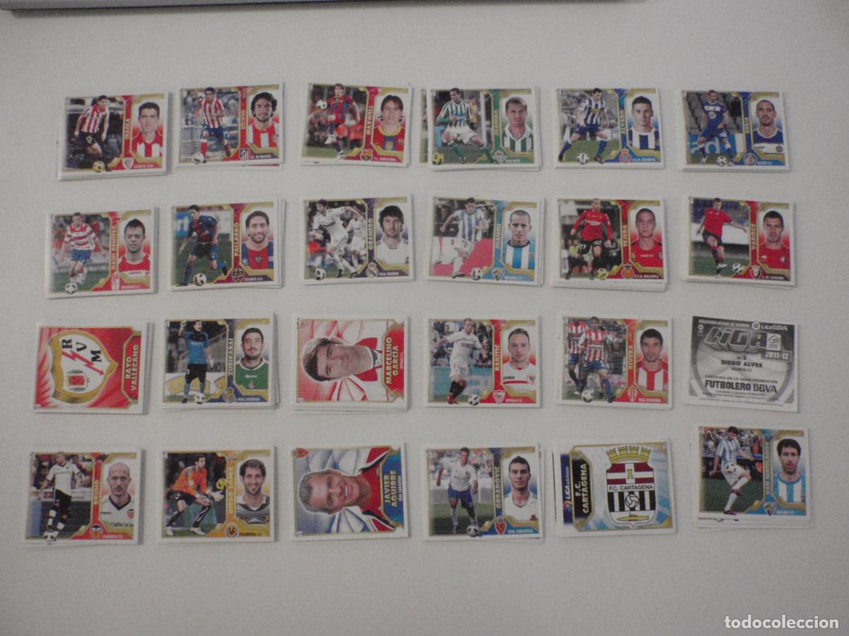 Cromos de f&uacute;tbol: Lote cromos f&uacute;tbol stickers 212 diferentes y sin pegar. Liga Ediciones ESTE 2011 2012. 11 12
