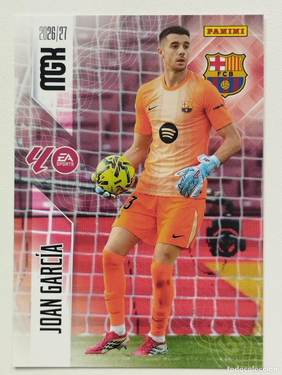Cromos de f&uacute;tbol: CROMO CARD 2026 2027 PANINI MEGACRACKS 27 26 MGK BARCELONA 74 JOAN GARCIA