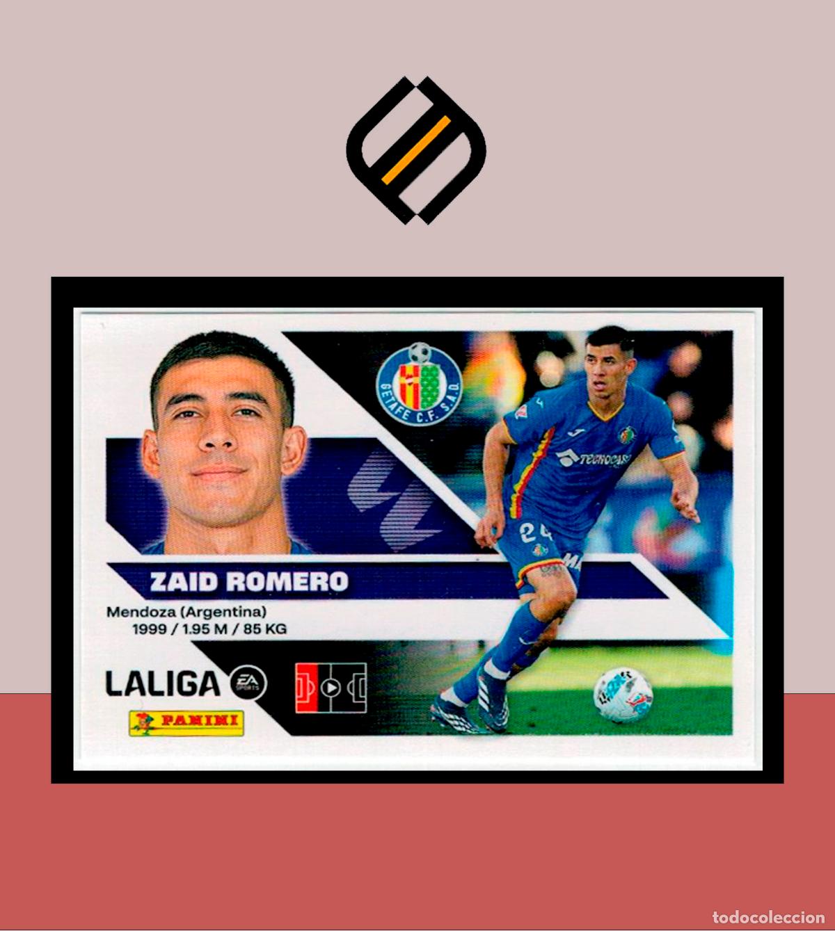 Cromos de f&uacute;tbol: LIGA ESTE 2026 2027 26 27 PANINI GETAFE CF N&ordm; 9 ZAID ROMERO STICKER ALB&Uacute;M COLECCI&Oacute;N