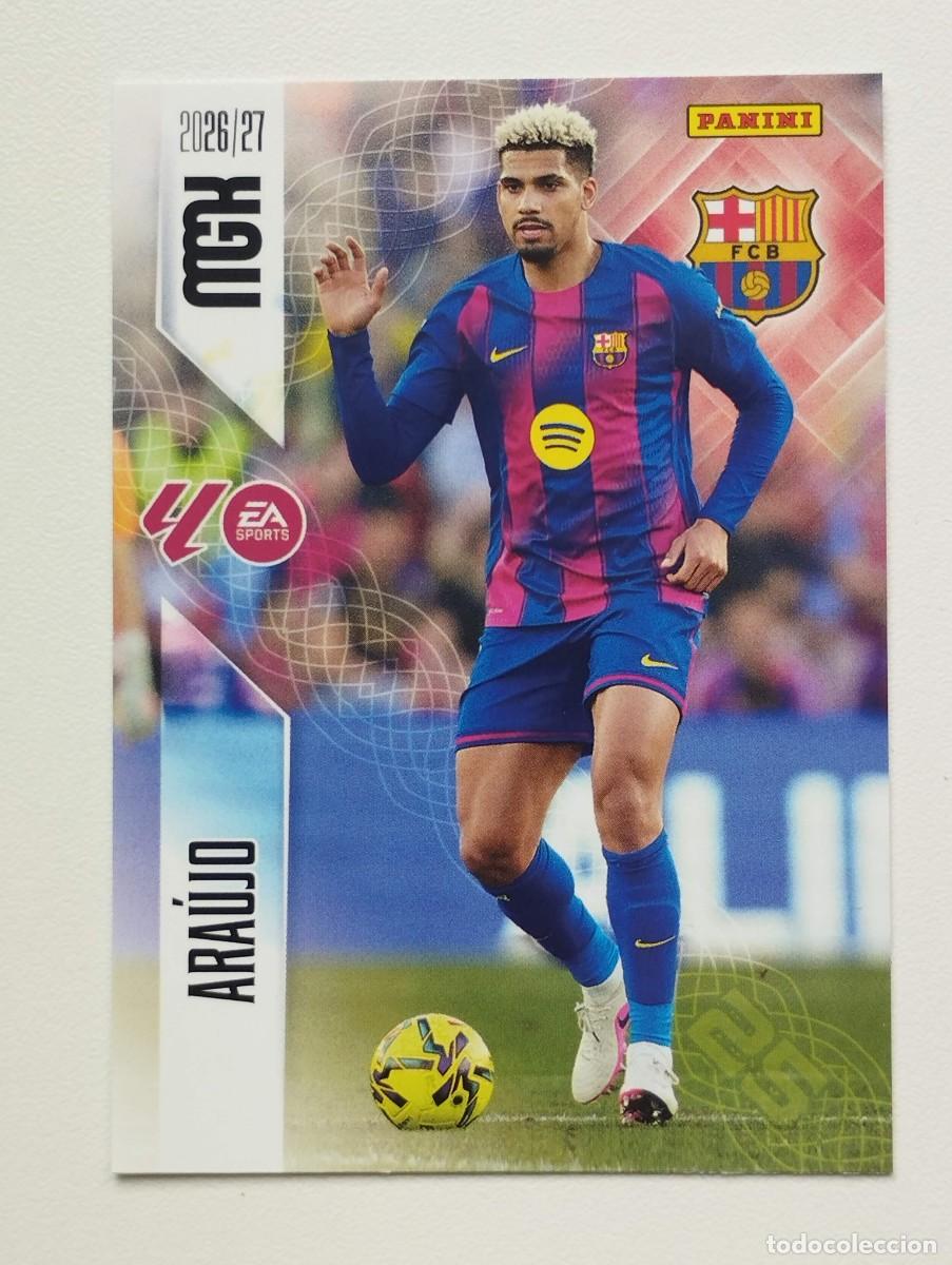 Figurine di Calcio: CROMO CARD 2026 2027 PANINI MEGACRACKS 27 26 MGK BARCELONA 80 ARAUJO