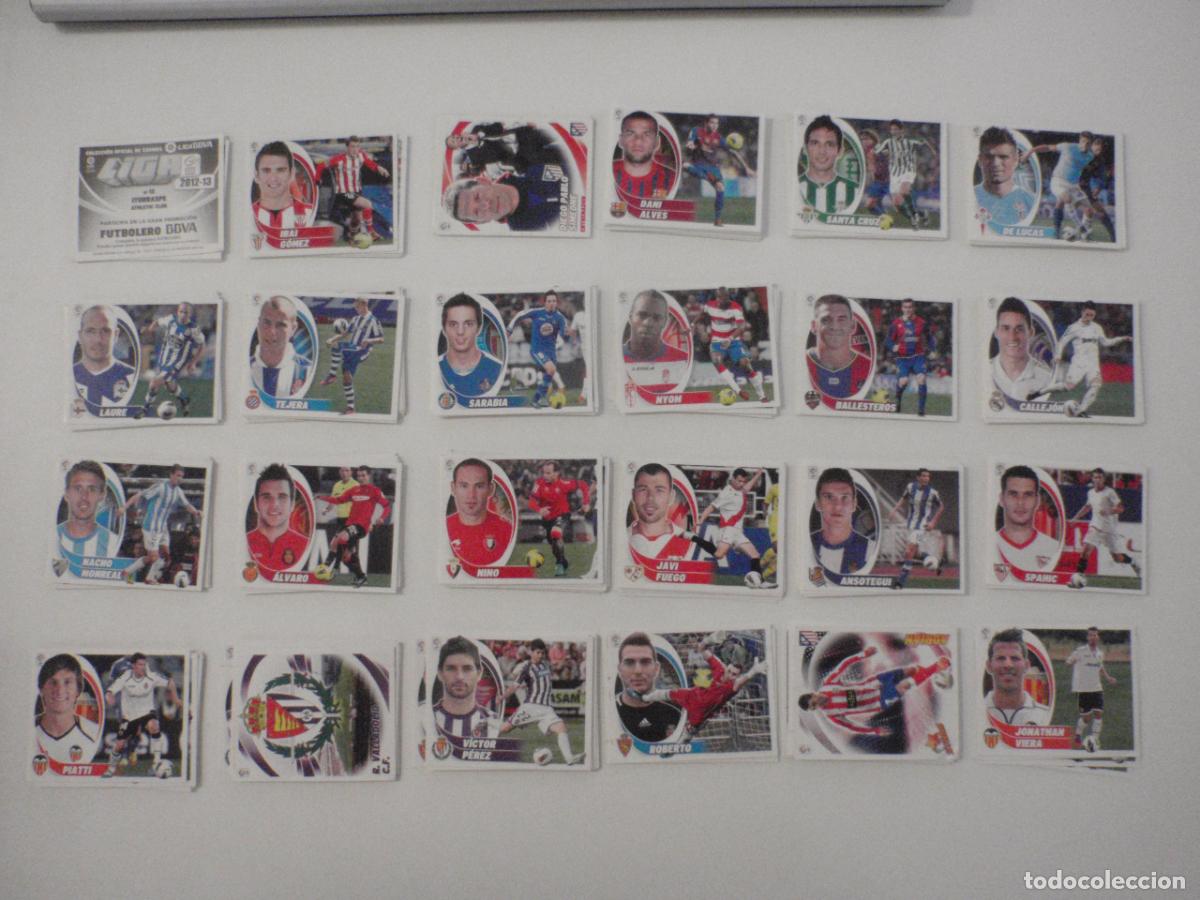 Figurine di Calcio: Lote cromos f&uacute;tbol stickers 219 diferentes y sin pegar. Liga Ediciones ESTE 2012 2013. 12 13