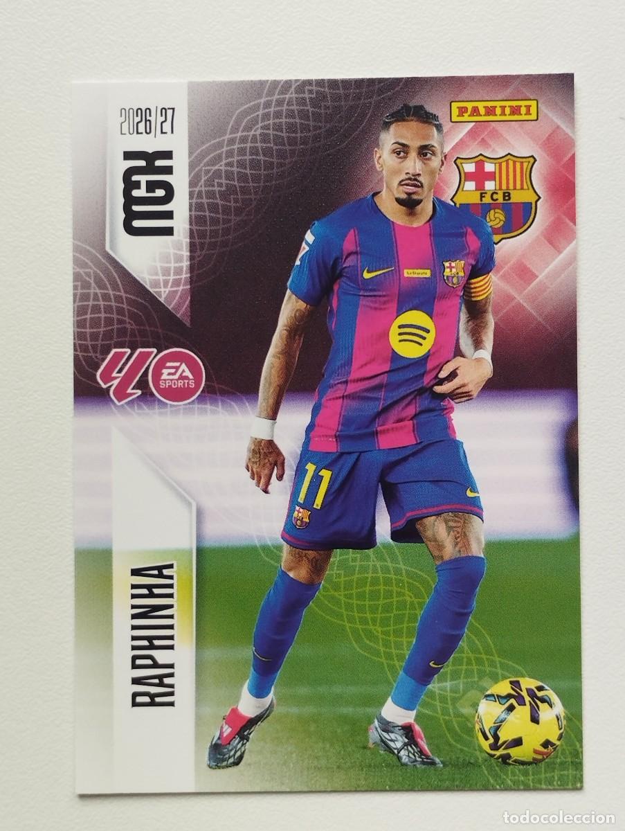 Cromos de f&uacute;tbol: CROMO CARD 2026 2027 PANINI MEGACRACKS 27 26 MGK BARCELONA 88 RAPHINHA