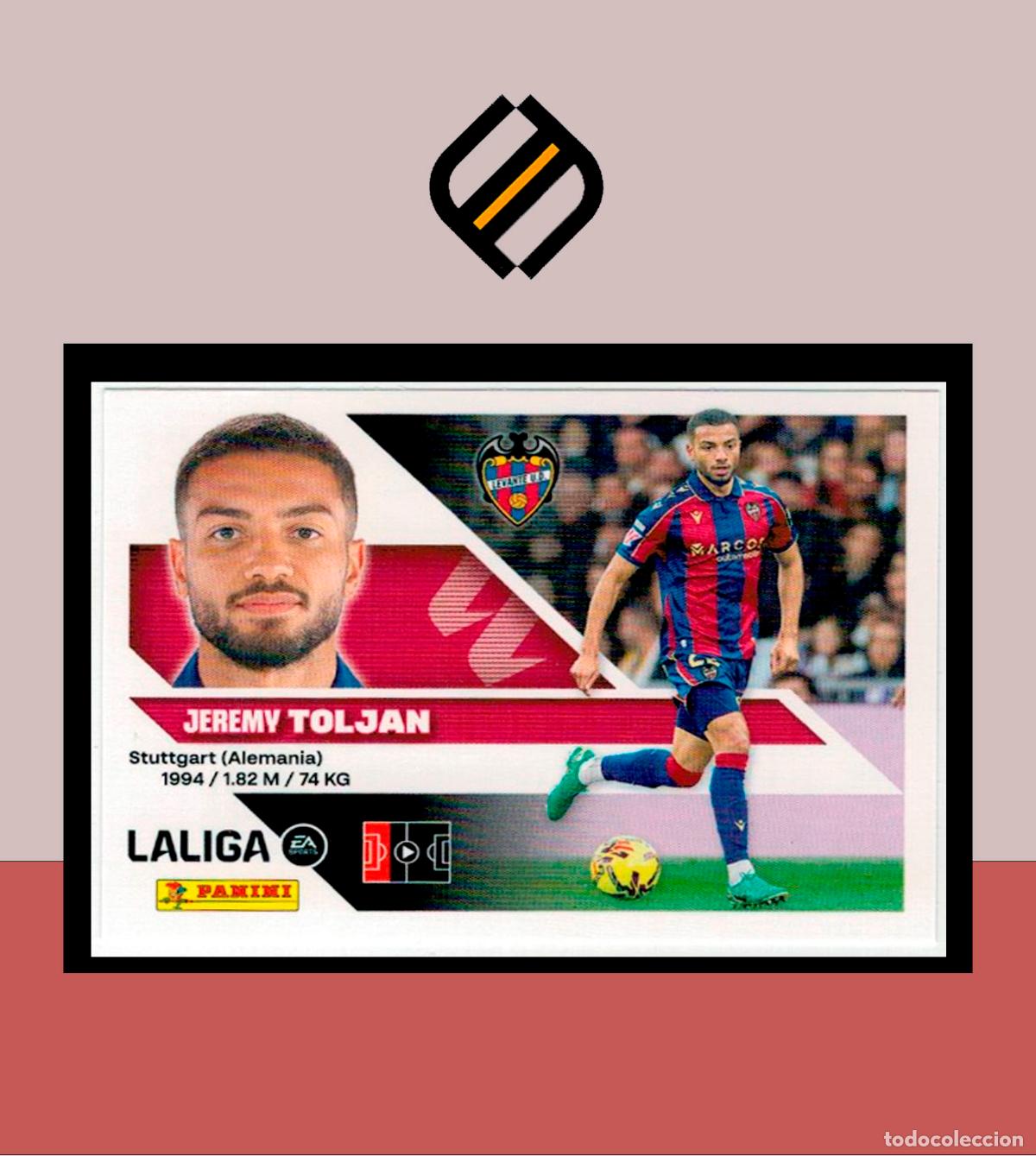 Cromos de f&uacute;tbol: LIGA ESTE 2026 2027 26 27 PANINI UD LEVANTE N&ordm; 5 TOLJAN STICKER ALB&Uacute;M COLECCI&Oacute;N