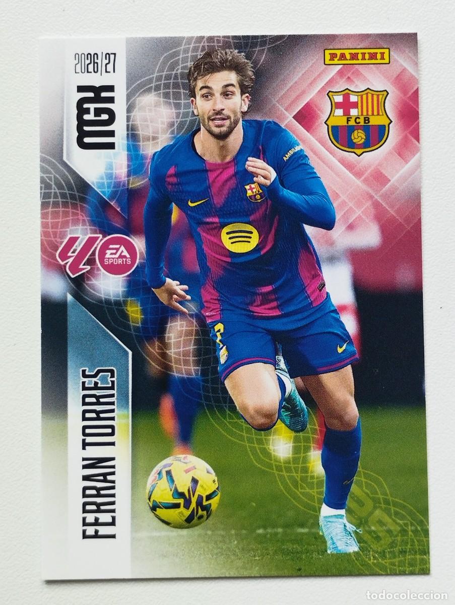 Cromos de f&uacute;tbol: CROMO CARD 2026 2027 PANINI MEGACRACKS 27 26 MGK BARCELONA 90 FERRAN TORRES