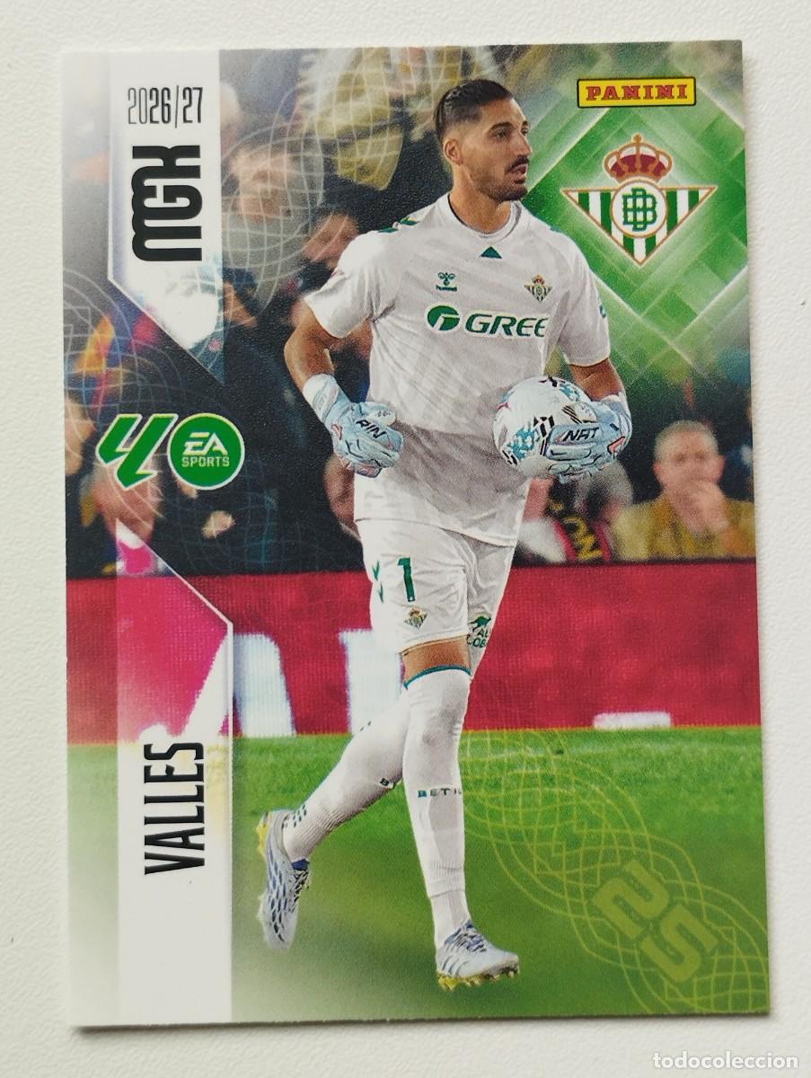 Cromos de f&uacute;tbol: CROMO CARD 2026 2027 PANINI MEGACRACKS 27 26 MGK BETIS 92 VALLES