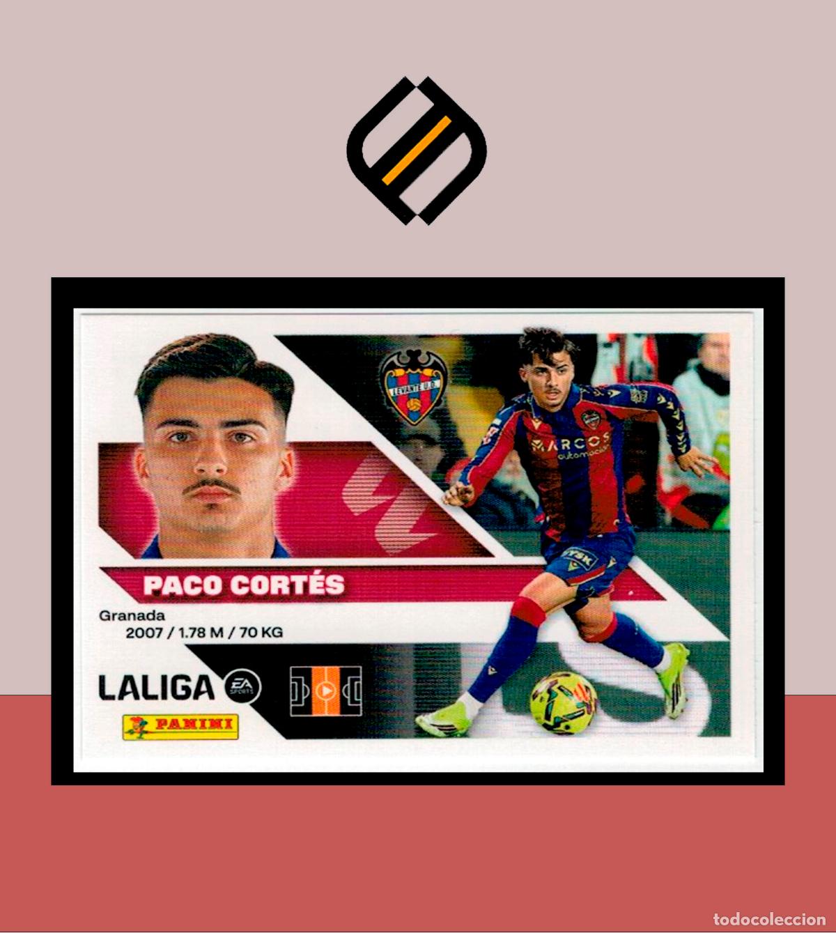 Figurine di Calcio: LIGA ESTE 2026 2027 26 27 PANINI UD LEVANTE N&ordm; 14B PACO CORT&Eacute;S STICKER ALB&Uacute;M COLECCI&Oacute;N
