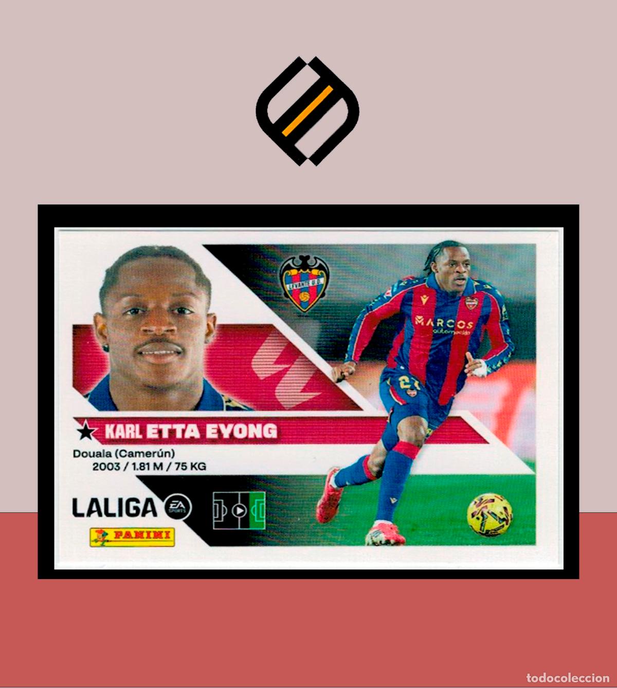 Cromos de f&uacute;tbol: LIGA ESTE 2026 2027 26 27 PANINI UD LEVANTE N&ordm; 19 ETTA EYONG STICKER ALB&Uacute;M COLECCI&Oacute;N