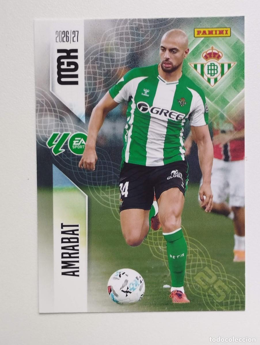 Cromos de f&uacute;tbol: CROMO CARD 2026 2027 PANINI MEGACRACKS 27 26 MGK BETIS 100 AMRABAT