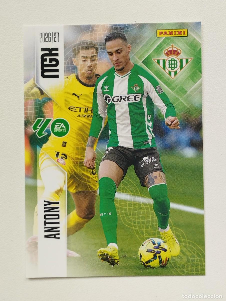 Cromos de f&uacute;tbol: CROMO CARD 2026 2027 PANINI MEGACRACKS 27 26 MGK BETIS 106 ANTONY