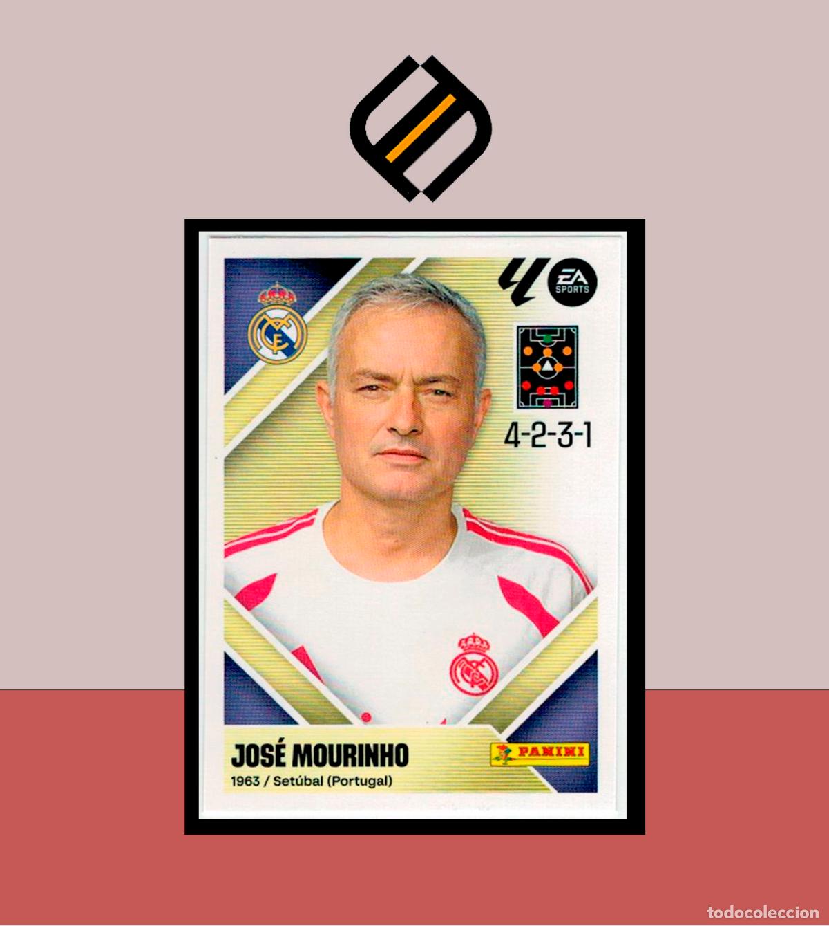 Cromos de f&uacute;tbol: LIGA ESTE 2026 2027 26 27 PANINI REAL MADRID N&ordm; 2 ENTRENADOR MOURINHO STICKER ALB&Uacute;M COLECCI&Oacute;N