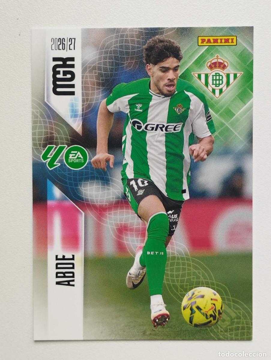 Cromos de f&uacute;tbol: CROMO CARD 2026 2027 PANINI MEGACRACKS 27 26 MGK BETIS 108 ABDE