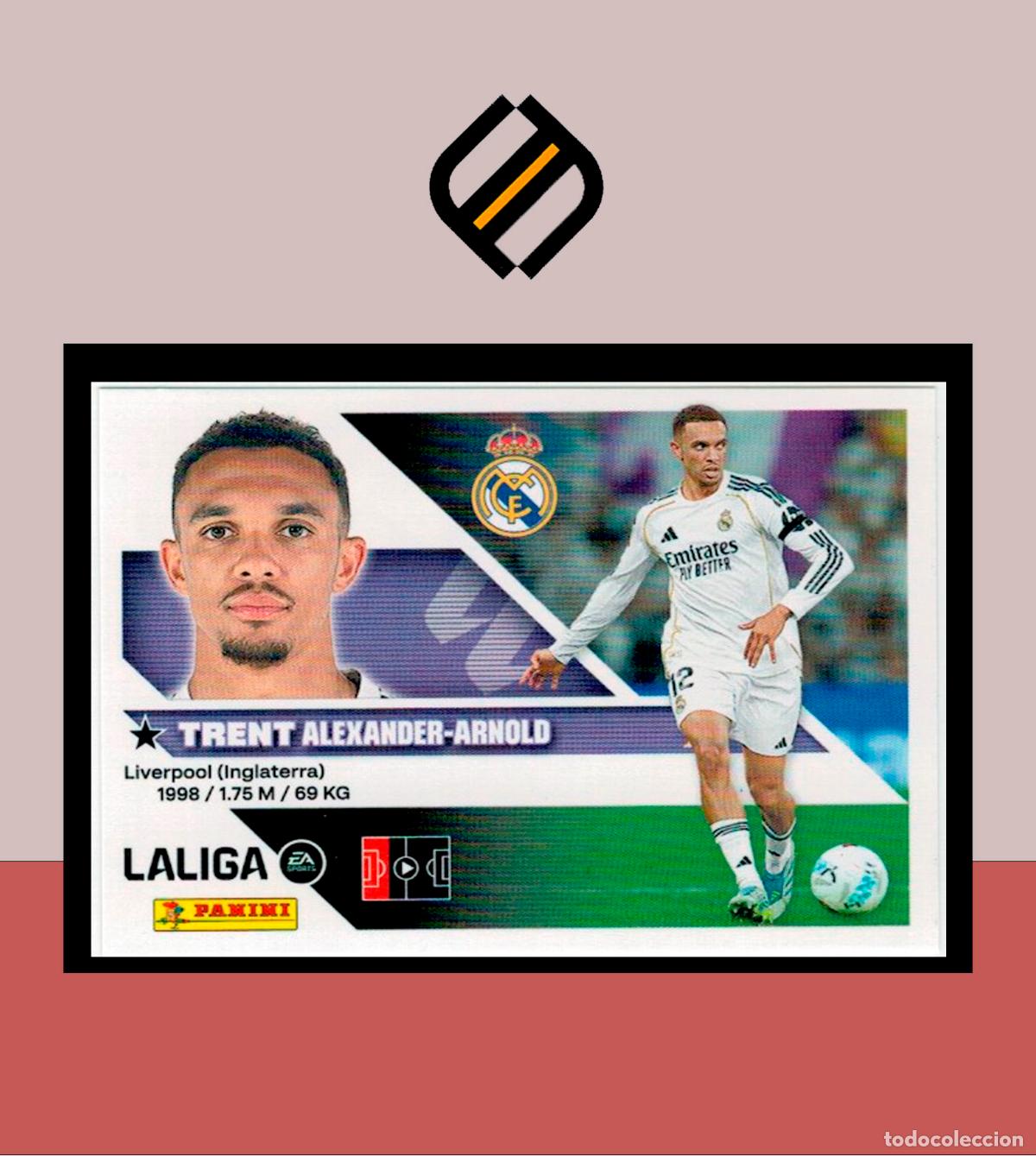 Cromos de f&uacute;tbol: LIGA ESTE 2026 2027 26 27 PANINI REAL MADRID N&ordm; 5 TRENT STICKER ALB&Uacute;M COLECCI&Oacute;N