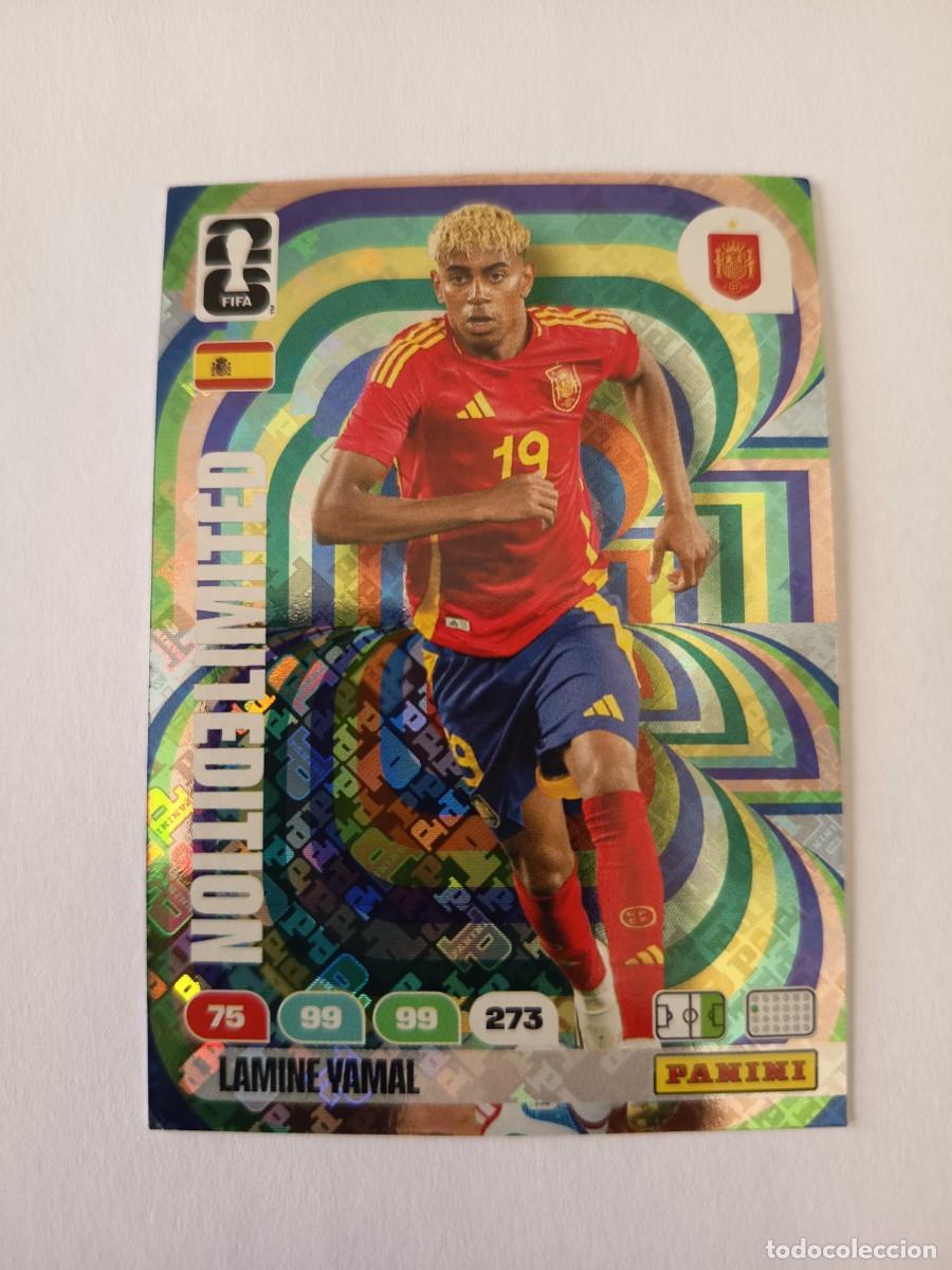 Fu&szlig;ball-Sticker: CARD LIMITED EDITION LAMINE YAMAL ESPA&Ntilde;A SPAIN LIMITADA - ADRENALYN XL WORLD CUP MUNDIAL 2026 PANINI