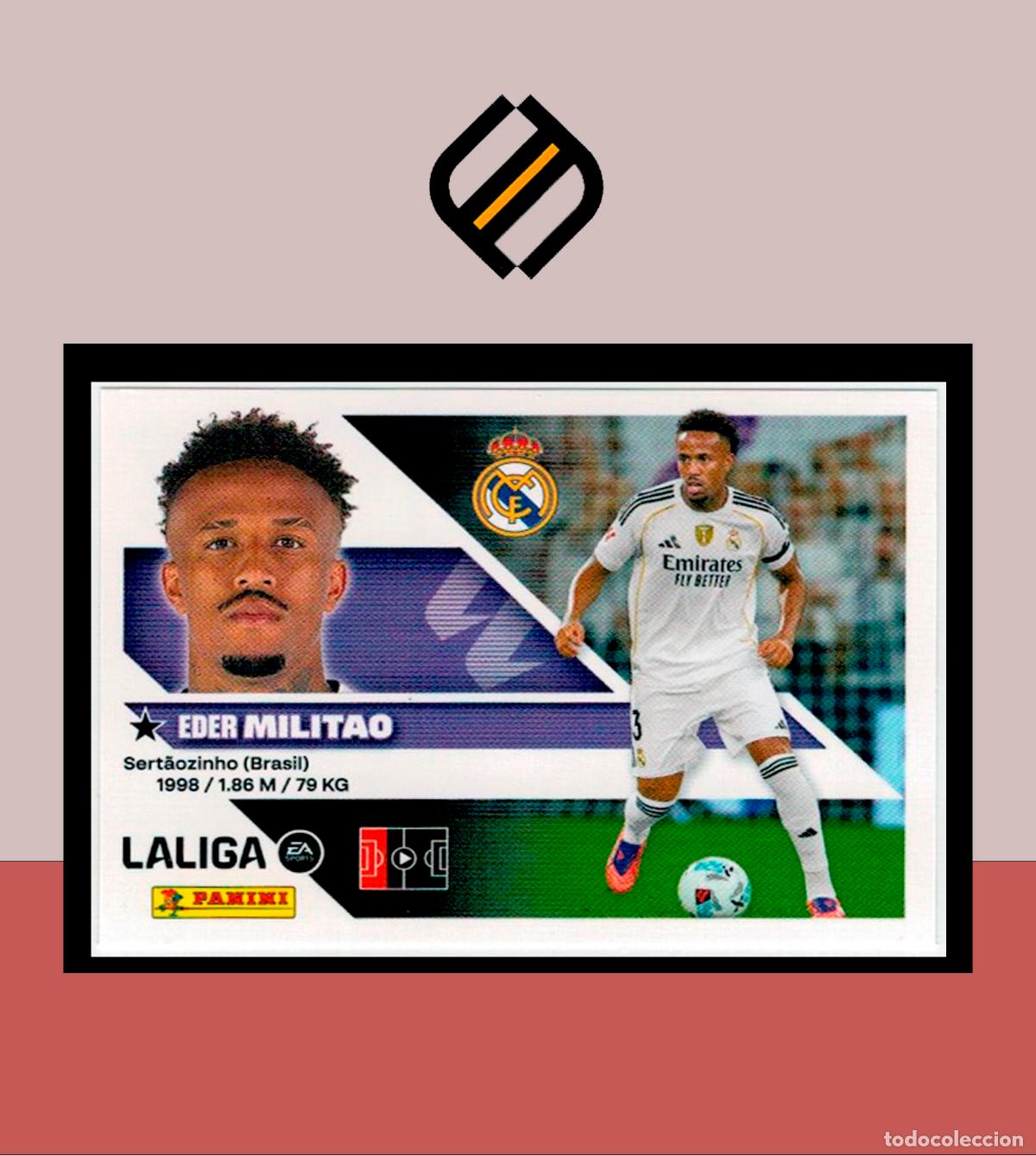 Cromos de f&uacute;tbol: LIGA ESTE 2026 2027 26 27 PANINI REAL MADRID N&ordm; 6 MILITAO STICKER ALB&Uacute;M COLECCI&Oacute;N