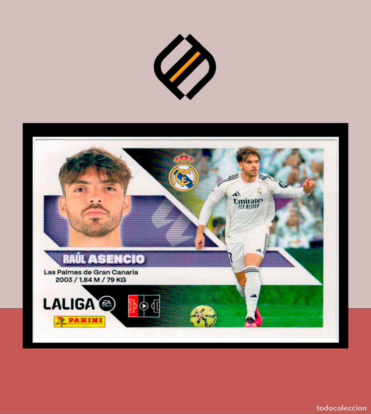 Cromos de f&uacute;tbol: LIGA ESTE 2026 2027 26 27 PANINI REAL MADRID N&ordm; 7 ASENCIO STICKER ALB&Uacute;M COLECCI&Oacute;N