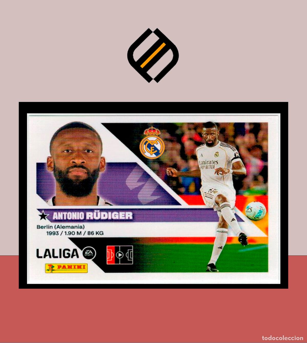 Cromos de f&uacute;tbol: LIGA ESTE 2026 2027 26 27 PANINI REAL MADRID N&ordm; 8 R&Uuml;DIGER STICKER ALB&Uacute;M COLECCI&Oacute;N