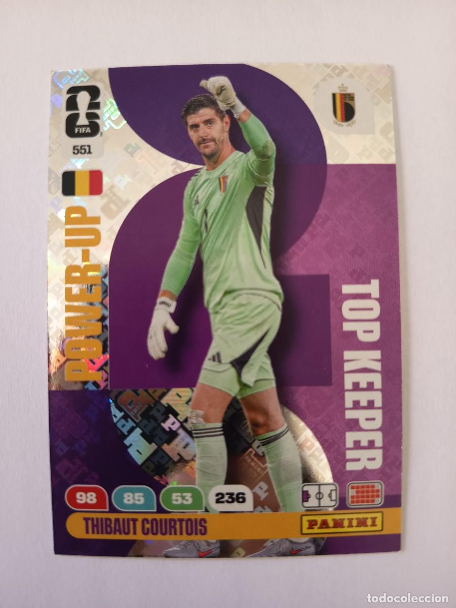 Fu&szlig;ball-Sticker: CARD 551 THIBAUT COURTOIS BELGIUM POWER-UP TOP KEEPER - ADRENALYN XL WORLD CUP MUNDIAL 2026 PANINI